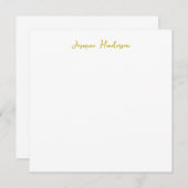 Farbkalligrafie Beruflicher Name Flat Card (Vorne/Hinten)