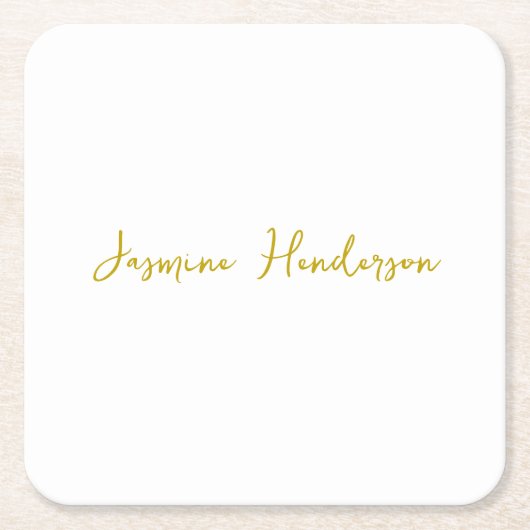 Farbkalligraphie Beruflich Rechteckiger Pappuntersetzer (Vorderseite)