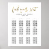 Farbkalligraphie-Seekarten-Plakat Poster (Vorne)