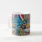 Farbkaninchen Kaffeetasse (Vorderseite Links)