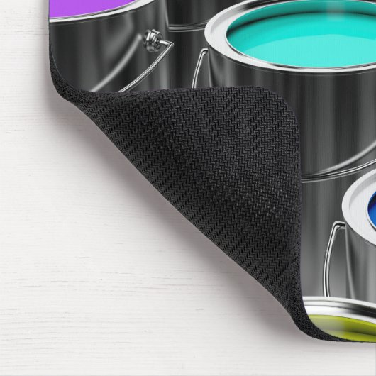 Farbkanister Mousepad (Ecke)
