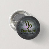 Farbkapricorn Zodiac Astrologisches Zeichen Button (Vorne & Hinten)