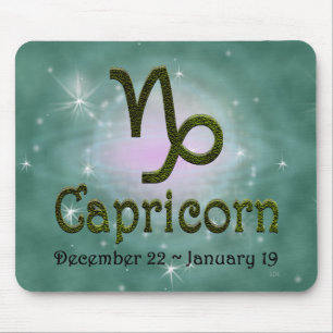 Farbkapricorn Zodiac Astrologisches Zeichen Mousepad