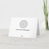 Farbkarte für Blume Karte (Rückseite)
