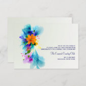 Farbkarte für Empfang Einladung (Vorne/Hinten)