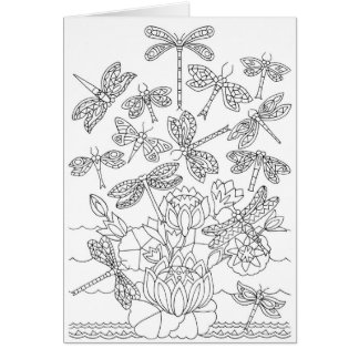 Farbkarte für Libellen und Lilien