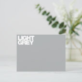 Farbkarte hellgrau postkarte (Stehend Vorderseite)