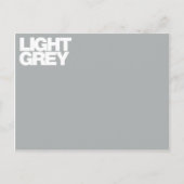 Farbkarte hellgrau postkarte (Vorderseite)