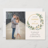 Farbkarte mit floraler Hoop bearbeiten Save the Da Einladung (Vorderseite)