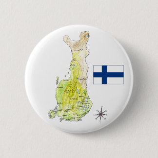 Farbkarte von Finnland Abzeichen-Button-Knopf Button