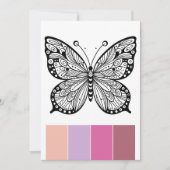 Farbkarten und Farbsystem für SchmetterlingsErwach Einladung (Vorderseite)