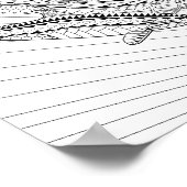 Farbkarton für Orca und Baby Poster (Ecke)