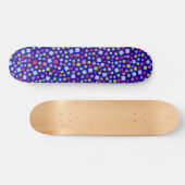 Farbkaskade - Dunkelblau Skateboard (Horizontal)