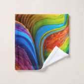 Farbkaskadiertes Badetuch Set (Waschlappen)