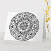 Farbkassette Blume wirbeln Karte (Gelbe Blume)