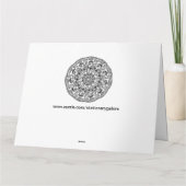 Farbkassette Blume wirbeln Karte (Rückseite)