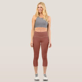 Farbkastanie Capri Leggings (Vorderseite)