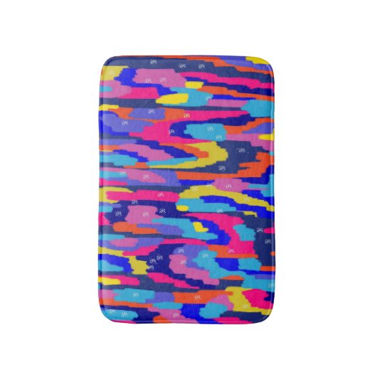 Farbkasten Abstrakt Badematte (Vorderseite Vertikal)