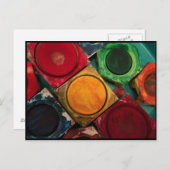 Farbkastenpalette Postkarte (Vorne/Hinten)