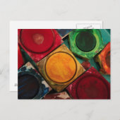 Farbkastenpalette Postkarte (Vorne/Hinten)