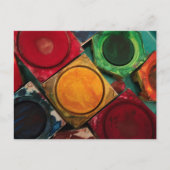 Farbkastenpalette Postkarte (Vorderseite)