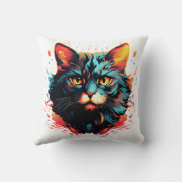 Farbkatze Kissen