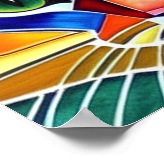 Farbkatze Poster (Ecke)