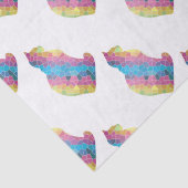 Farbkatze Seidenpapier (Detail)