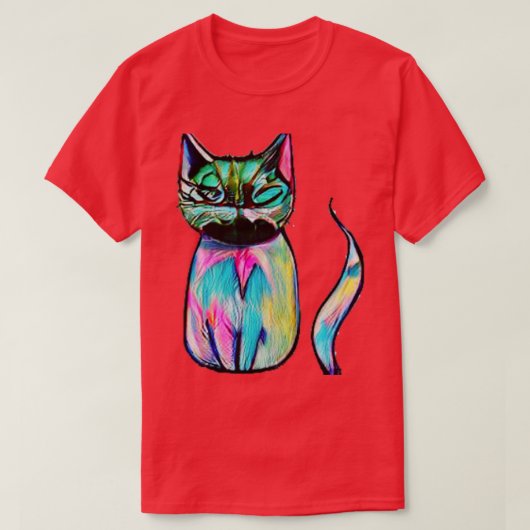 Farbkatze T-Shirt (Design vorne)