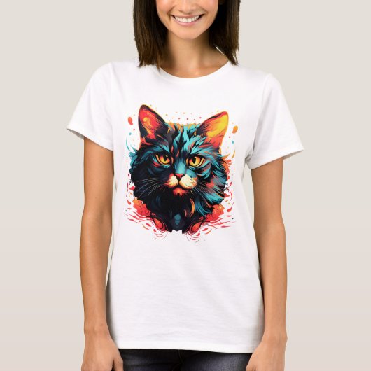 Farbkatze T-Shirt (Vorderseite)