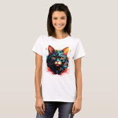 Farbkatze T-Shirt (Vorne ganz)