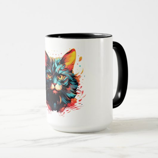 FARBKATZE TASSE (VorderseiteRechts)