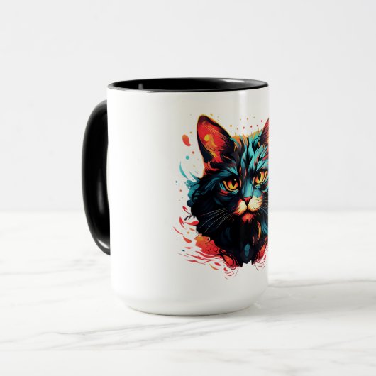 FARBKATZE TASSE (Vorderseite Links)