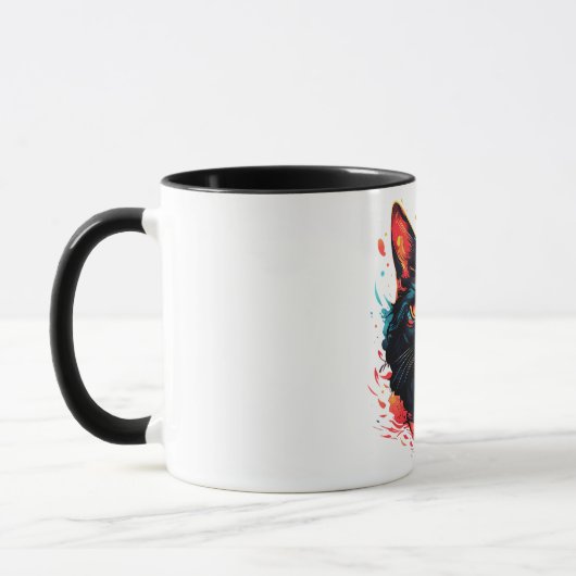 FARBKATZE TASSE (Links)