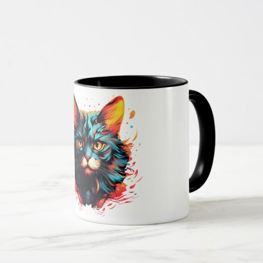 FARBKATZE TASSE (VorderseiteRechts)