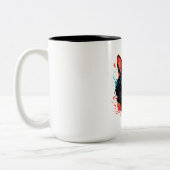 Farbkatze Zweifarbige Tasse (Links)
