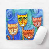 Farbkatzen - Mousepad (Mit Mouse)