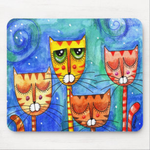 Farbkatzen - Mousepad