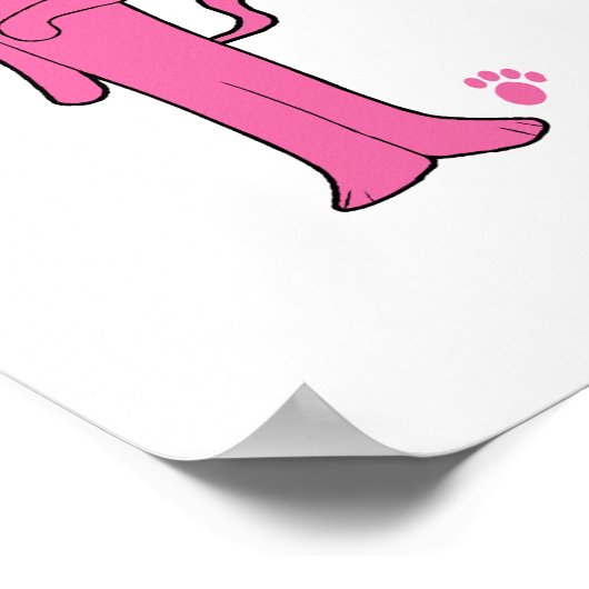 Farbkatzen-Plakat Poster (Ecke)