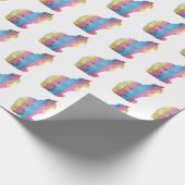 Farbkatzenverpackungspapier Geschenkpapier (Ecke)