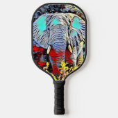 Farbkick - Elephant Pickleball Schläger (Vorderseite)