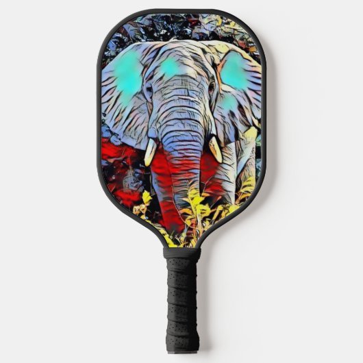 Farbkick - Elephant Pickleball Schläger (Vorderseite)