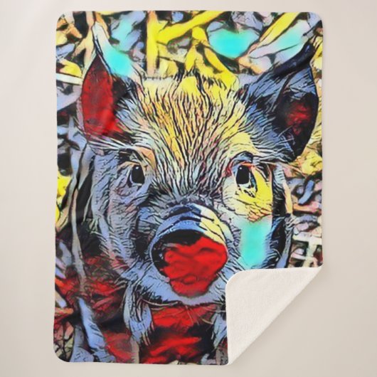 Farbkick - Ferkel Sherpadecke (Vorderseite)