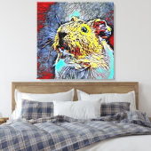 Farbkick - Guinea 4 Leinwanddruck (Insitu (Schlafzimmer))