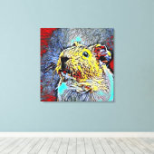 Farbkick - Guinea 4 Leinwanddruck (Insitu (Holzboden))