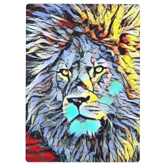 Farbkick - Löwenkönig Klemmbrett (Rückseite)