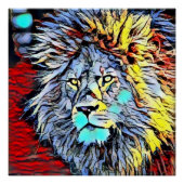 Farbkick - Löwenkönig Poster (Vorderseite)