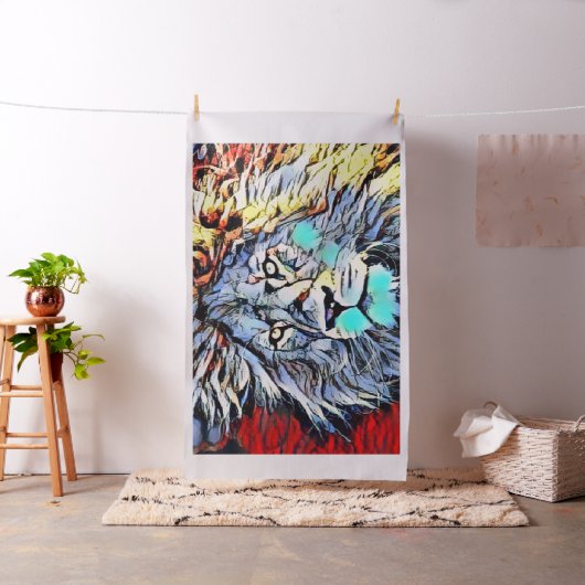 Farbkick - Löwenkönig Stoff (Beispiel)