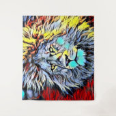 Farbkick - Löwenkönig Wandteppich (Vorderseite)