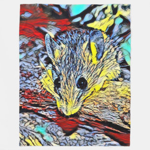 Farbkick - Maus Fleecedecke